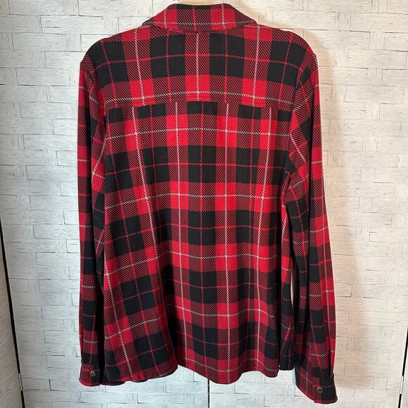 Quacker factory women’s zip up plaid sweater embroidered electric grandma - Picture 3 of 11